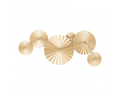 Sagebrook - Metal Fan Wall Decor in Gold