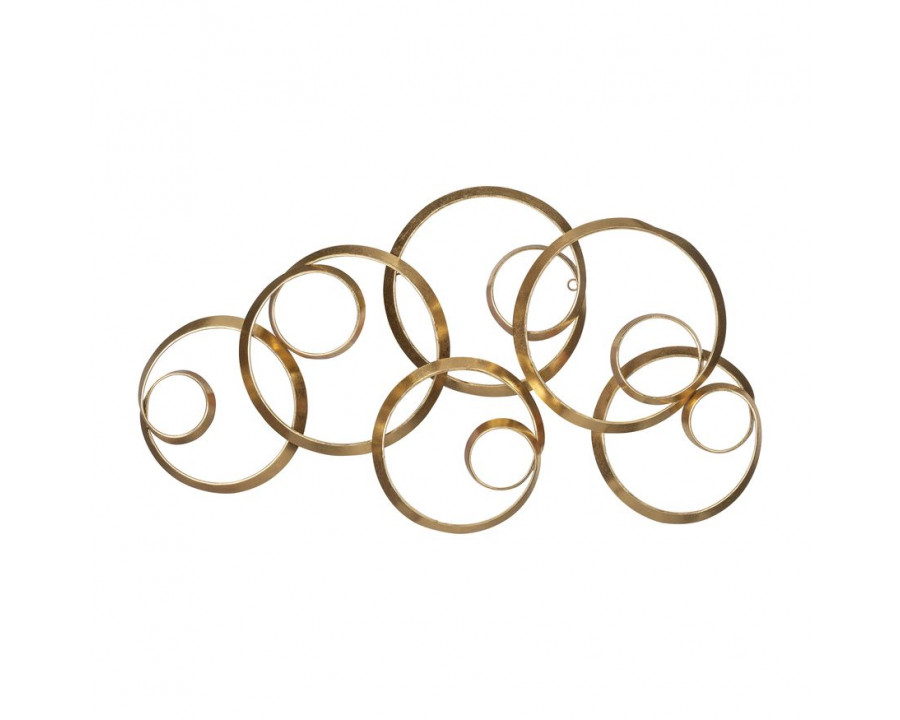 Sagebrook - Metal Loopy Wall Decor in Gold