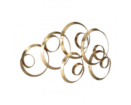 Sagebrook - Metal Loopy Wall Decor in Gold