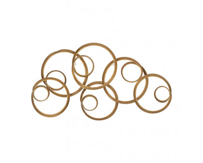 Sagebrook - Metal Loopy Wall Decor in Gold