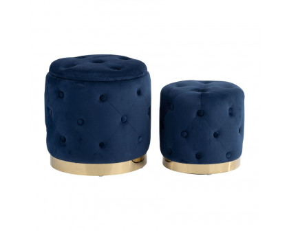 Sagebrook Tufted Storage Ottomans (Set Of 2)