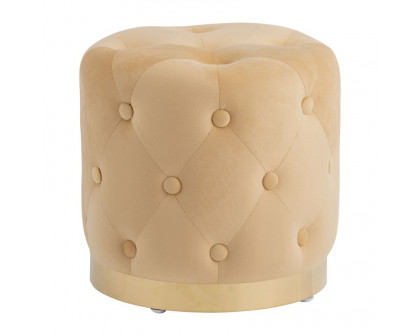 Sagebrook Tufted Storage Ottomans (Set Of 2) - Nude