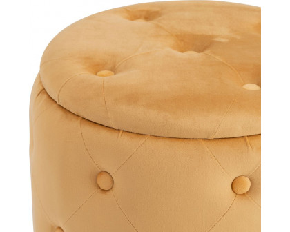 Sagebrook Tufted Storage Ottomans (Set Of 2) - Nutshell