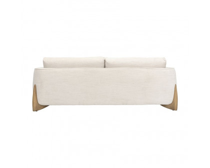 Sagebrook - 3-Seater Sofa With Wood Base