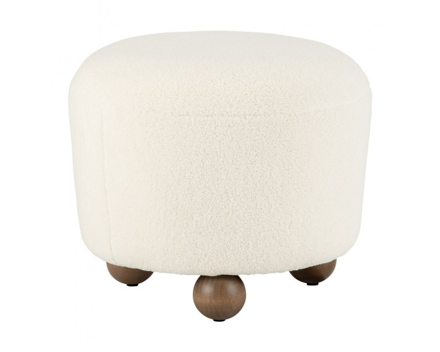 Sagebrook - Round Ottoman With Ball Feet