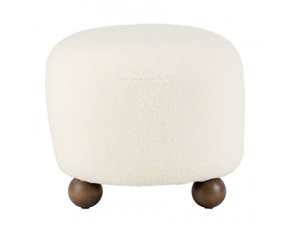 Sagebrook - Round Ottoman With Ball Feet