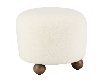 Sagebrook - Round Ottoman With Ball Feet