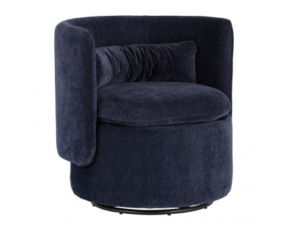 Sagebrook™ Round-Back Swivel Chair - Blue