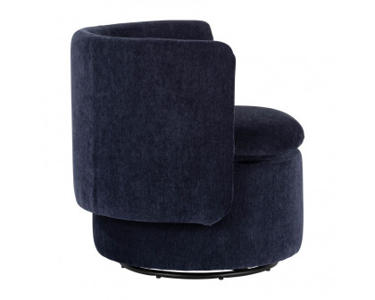 Sagebrook™ Round-Back Swivel Chair - Blue