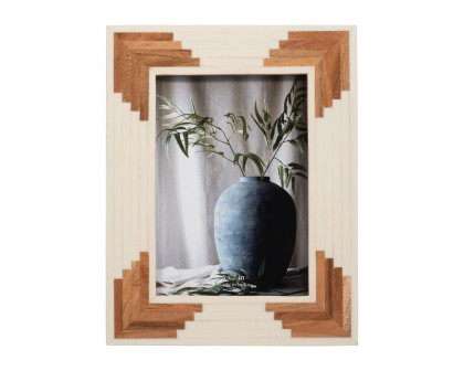 Sagebrook 4"x6" Resin Cascading Wood Photo Frame