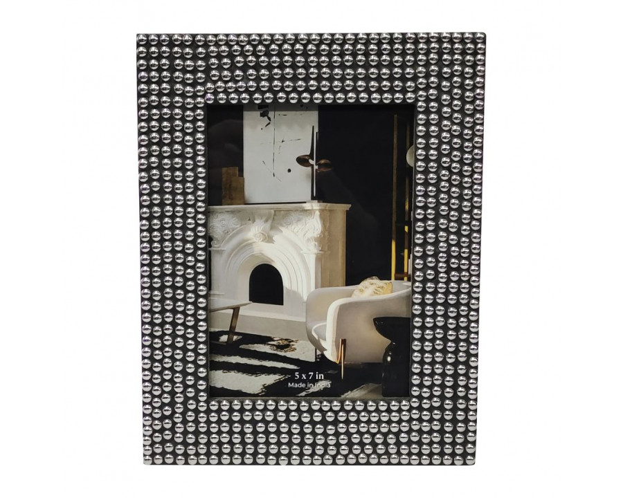 Sagebrook 4"x6" Resin Studded Photo Frame