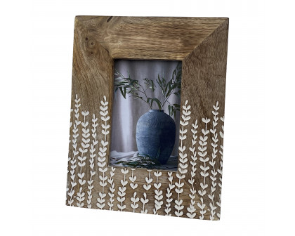 Sagebrook - 4"x6" Wood Vines Photo Frame