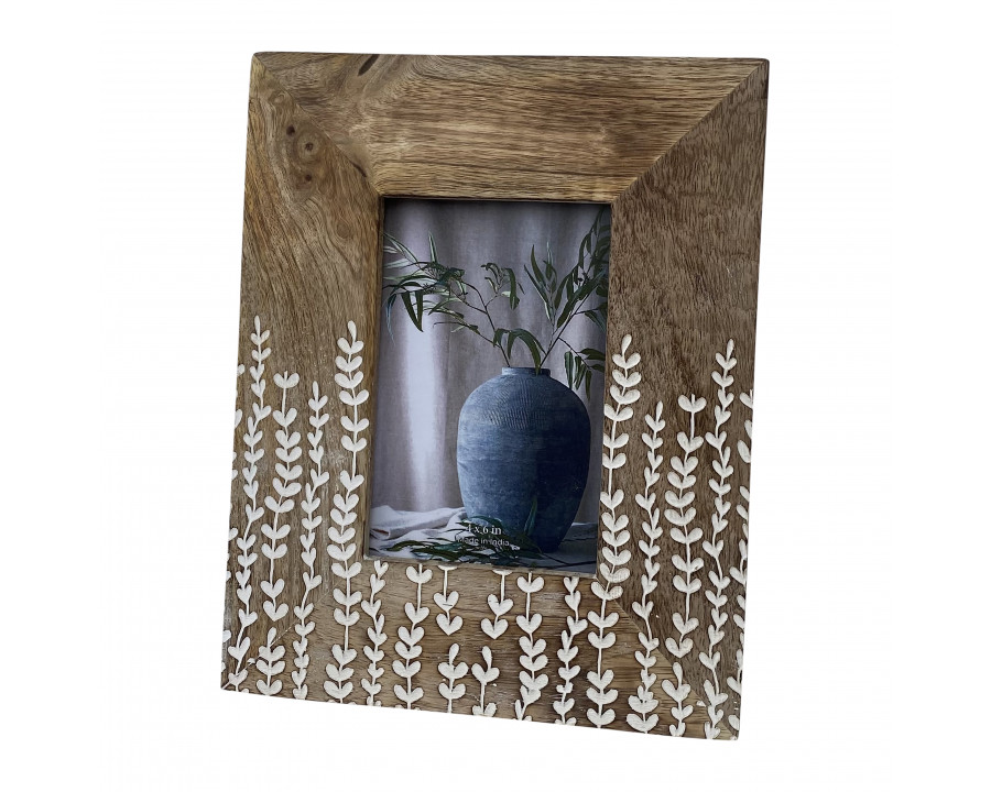 Sagebrook 4"x6" Wood Vines Photo Frame