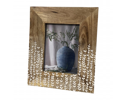 Sagebrook 4"x6" Wood Vines Photo Frame