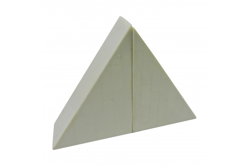 Sagebrook™ 7" Resin Right Angle Bookend (Set Of 2) - Ivory