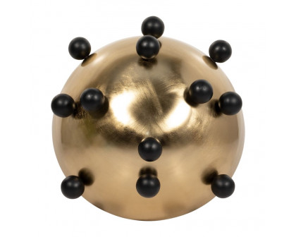 Sagebrook - 13" Metal Bubble Bowl in Gold/Black