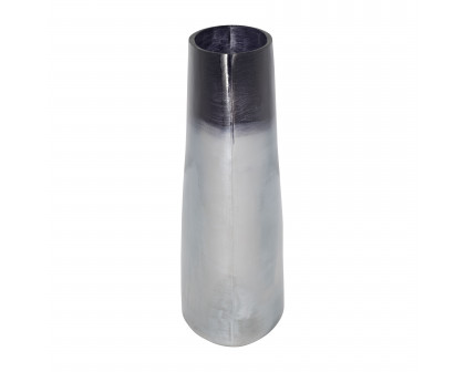 Sagebrook 11" Glass Ombre Vase - Blue/White