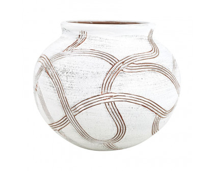 Sagebrook 7" Ceramic Round Global Vase