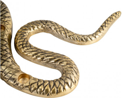 Sagebrook - 22" Metal Snake 4-Taper Candle Holder in Gold