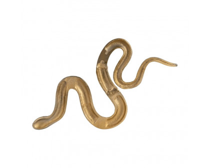 Sagebrook - 22" Metal Snake 4-Taper Candle Holder in Gold