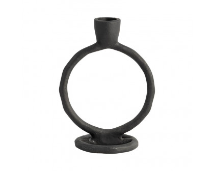 Sagebrook 6" Metal Round Ring Taper Candle Holder