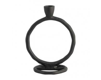 Sagebrook 6" Metal Round Ring Taper Candle Holder