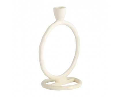 Sagebrook 6" Metal Round Ring Taper Candle Holder