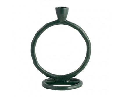 Sagebrook 6" Metal Round Ring Taper Candle Holder