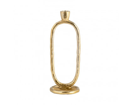 Sagebrook 8" Metal Open Oval Taper Candle Holder