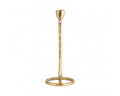 Sagebrook 10" Metal Open Oval Taper Candle Holder - Gold