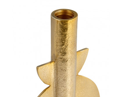 Sagebrook - 9" Metal Nomad Taper Candle Holders (Set of 2) in Gold