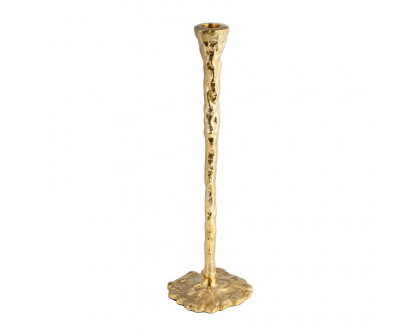 Sagebrook 11" Metal Forged Taper Candle Holder - Gold