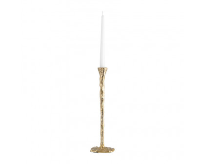 Sagebrook 11" Metal Forged Taper Candle Holder - Gold