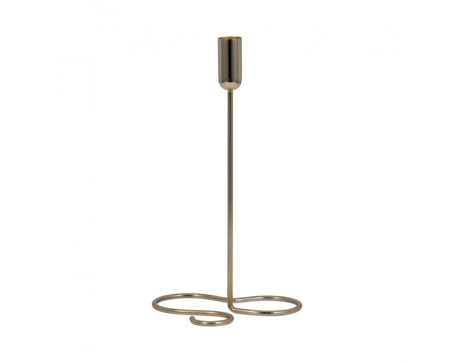 Sagebrook 11" Metal Squiggly Base Taper Candle Holder