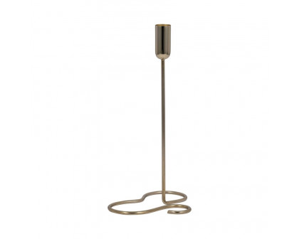 Sagebrook 11" Metal Squiggly Base Taper Candle Holder