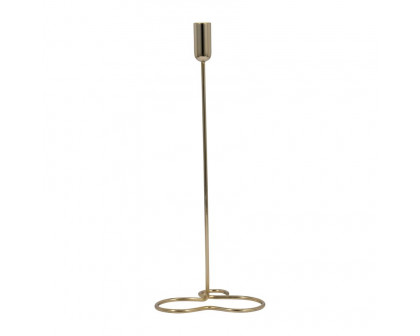 Sagebrook 16" Metal Squiggly Base Taper Candle Holder - Gold