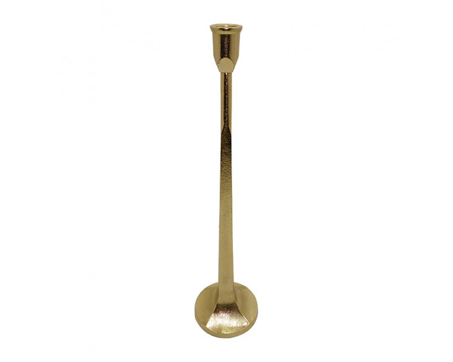 Sagebrook 16" Metal Squared Off Taper Candle Holder - Gold