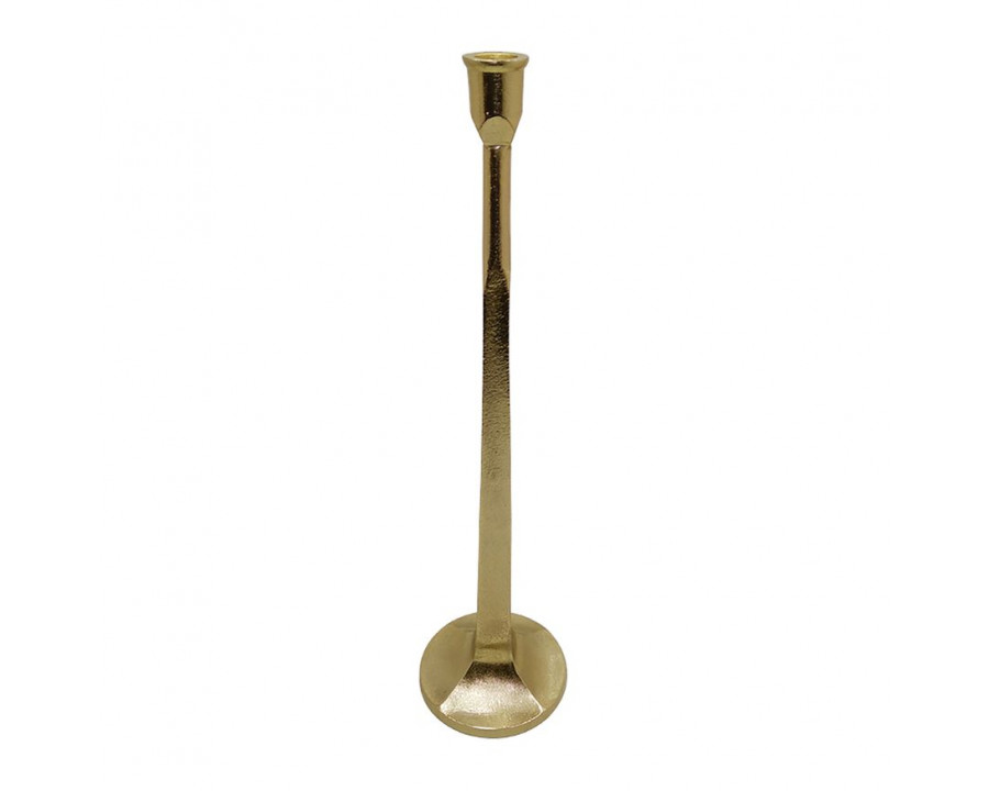 Sagebrook 20" Metal Squared Off Taper Candle Holder - Gold