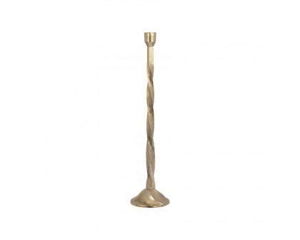 Sagebrook 24" Metal Twisted Floor Taper Candle Holder