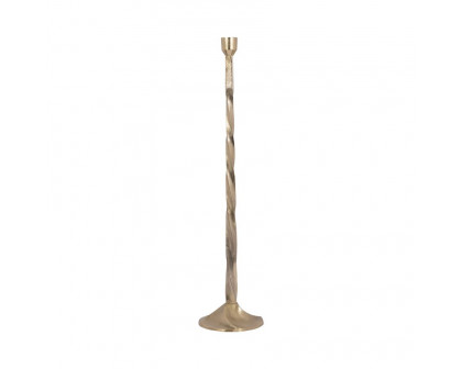 Sagebrook 24" Metal Twisted Floor Taper Candle Holder