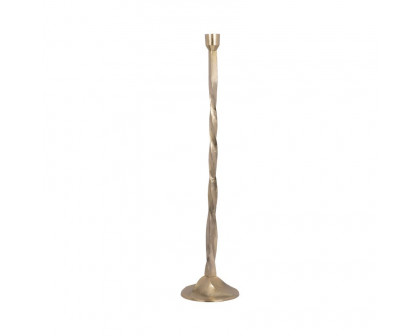 Sagebrook 30" Metal Twisted Floor Taper Candle Holder - Gold