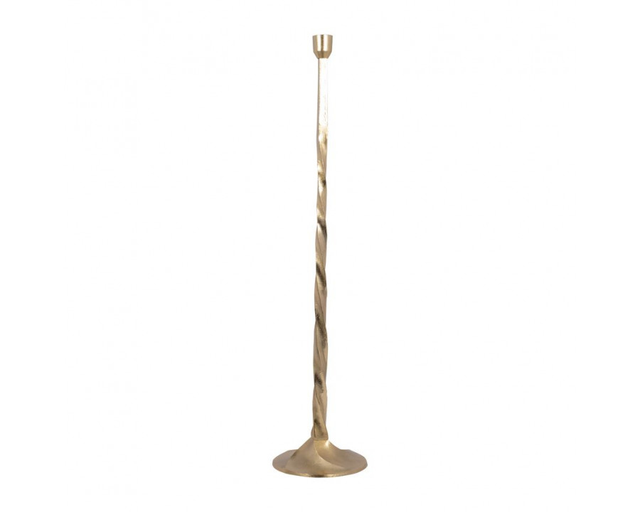 Sagebrook 24" Metal Twisted Floor Taper Candle Holder