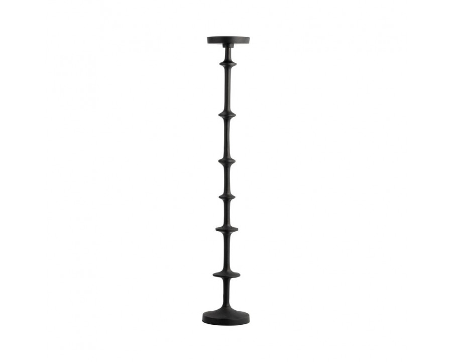 Sagebrook 29" Metal Abacus Floor Pillar Candle Holder - Black