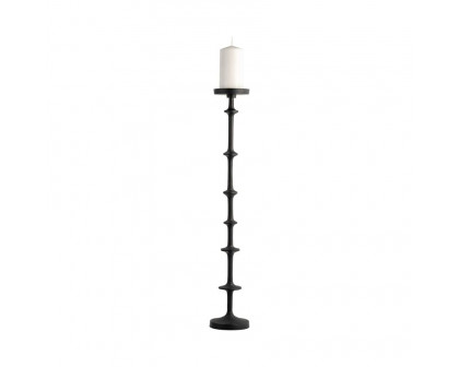 Sagebrook 29" Metal Abacus Floor Pillar Candle Holder - Black