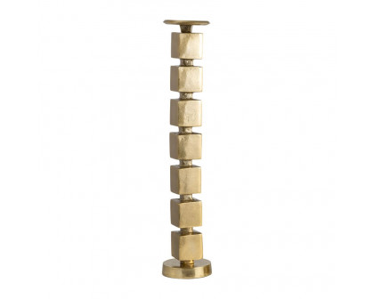 Sagebrook 12" Metal Stacked Cubes Candle Holder