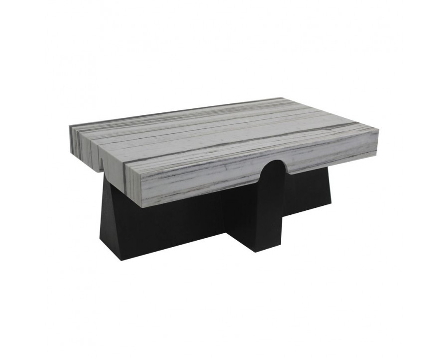 Sagebrook - Wood Coffee Table With Marble Top