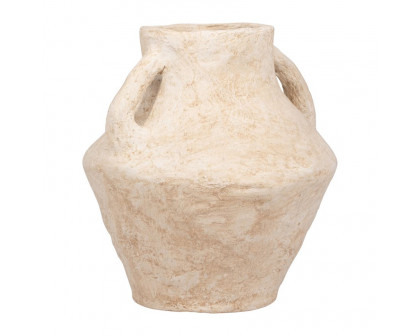 Sagebrook 14" Paper Mache Vase With Handles