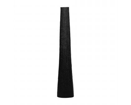 Sagebrook 35" Metal Ribbed Floor Vase