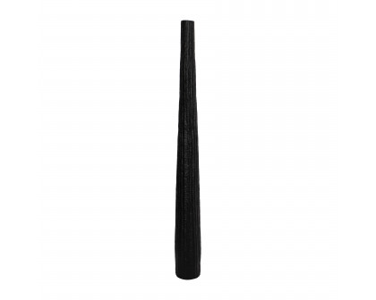 Sagebrook 58" Metal Ribbed Floor Vase - Black