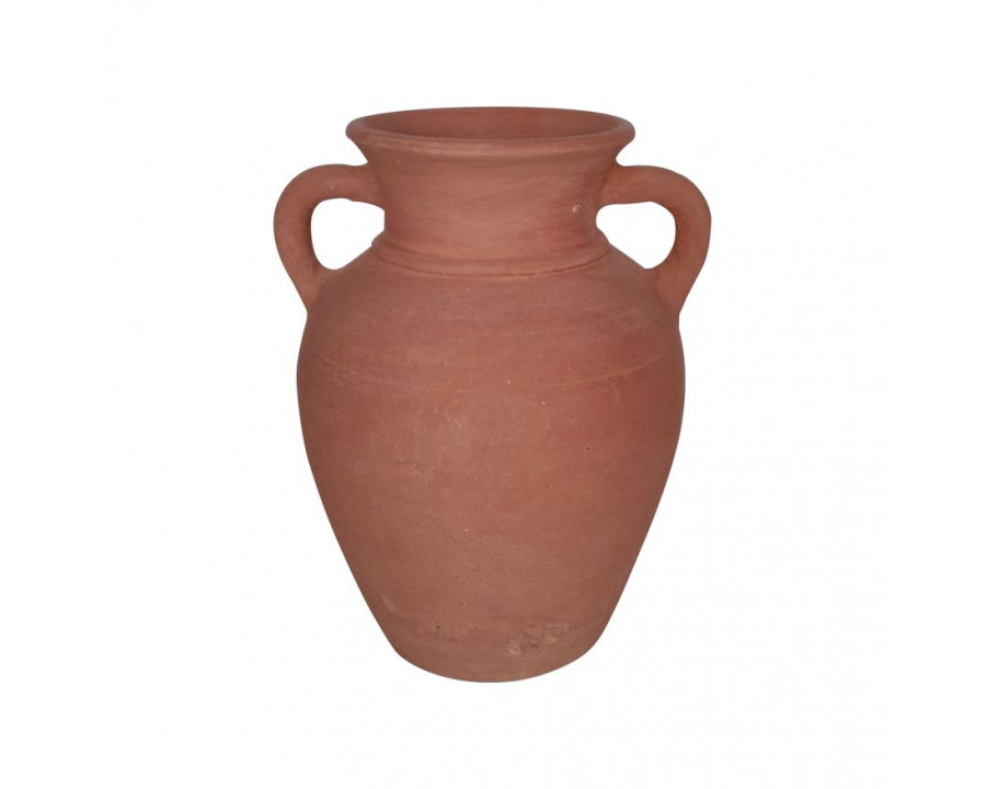 Sagebrook 9" Terracotta Vase With Handles - Natural